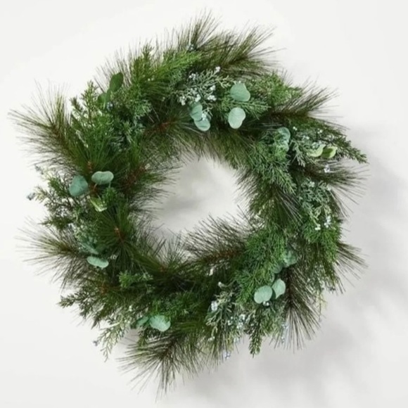 Threshold Studio McGee Pine & Eucalyptus Wreath AND matching garland! - Picture 2 of 5